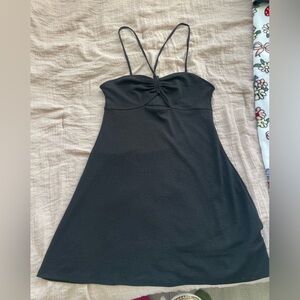 H&M Divided Black Halter Mini Dress
